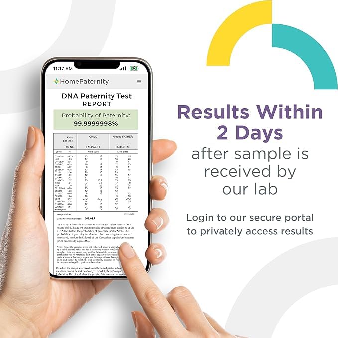HomePaternity DNA Paternity Testing for Child and Father, FedEx Return, Over 99.99% Confidence, All Fees Included, Fast Results