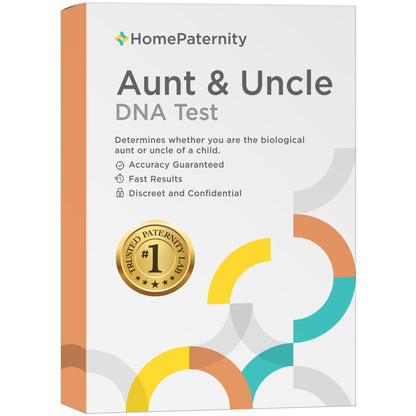 HomePaternity Aunt/Uncle DNA Test – 34 Markers, Fast Results, All Lab Fees & Shipping Included