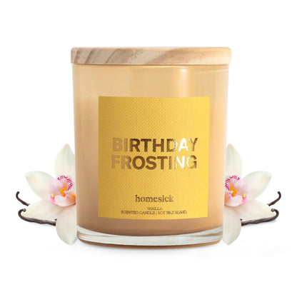 Homesick Birthday Frosting 7.5 oz Soy Candle – Long-Lasting Jar Candle Gift for Women & Men