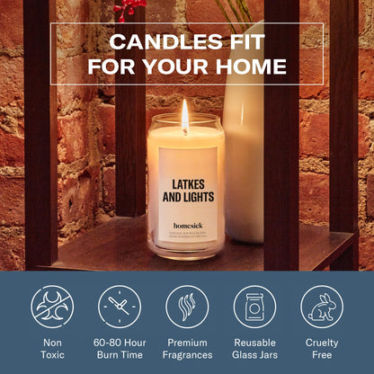 Homesick Lake Living Scented Candle – 13.75 oz Soy Wax, 60-80 Hours Burn Time, Notes of Mineral Springs, Water Lotus & Pine