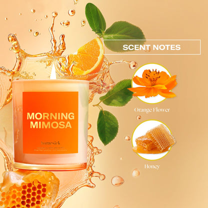 Morning Mimosa 7.5oz Homesick Candle – Orange Flower & Honey, Natural Soy Wax