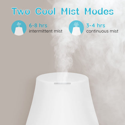 Homeweeks 100ml Colorful Essential Oil Diffuser | Adjustable Mist & Auto Off