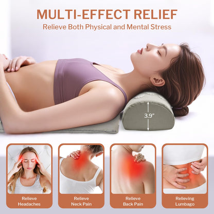 HOMLYNS Heated Acupressure Mats – 3 Heat Levels, 2h Auto Off, Grey