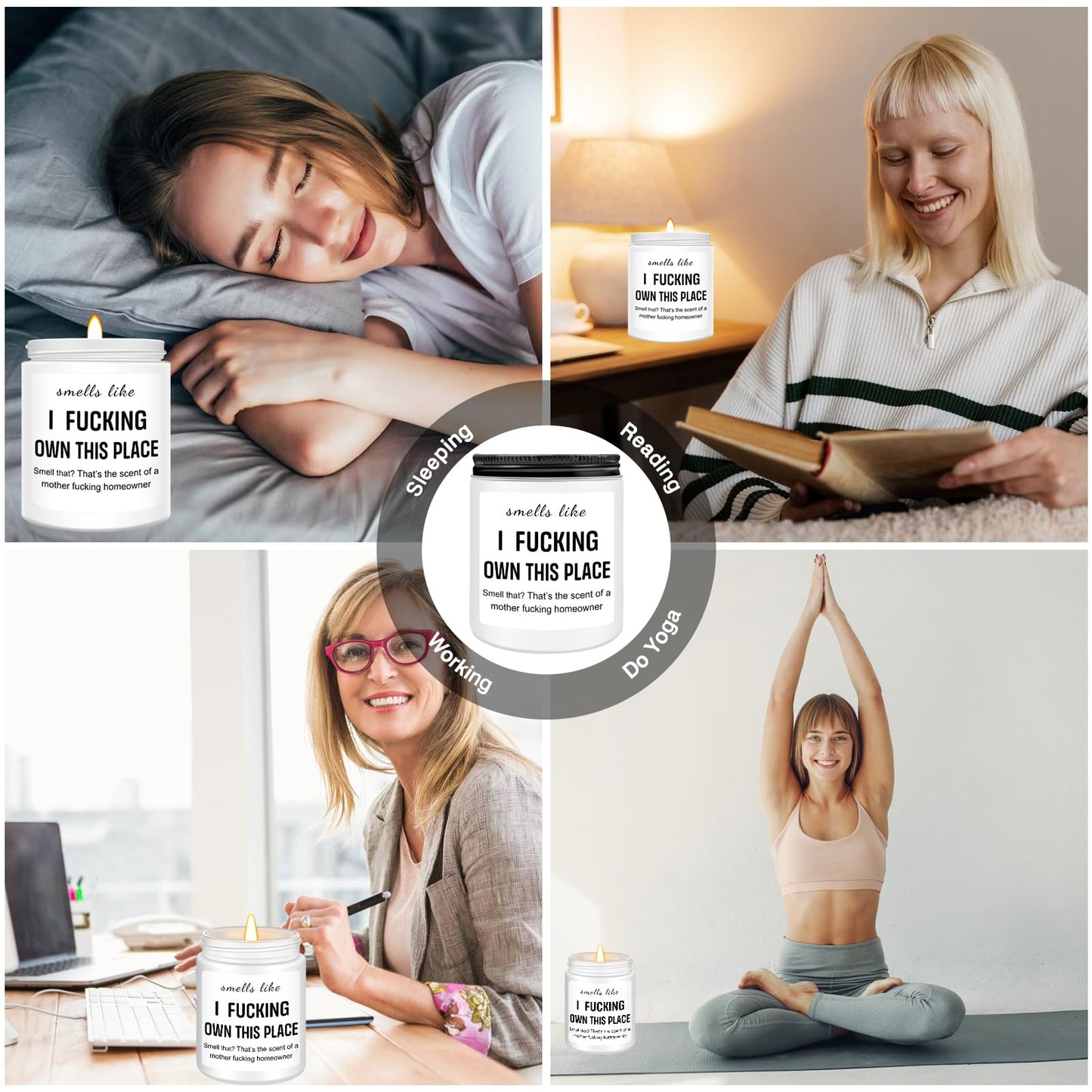 Homsolver Lavender Candles – Funny Housewarming Gifts