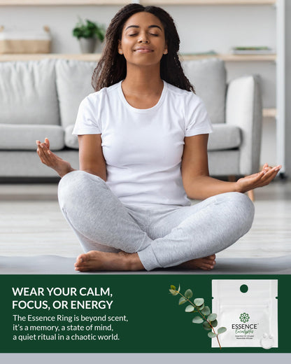 HONÉ Essence Wearable Aromatherapy Nasal Diffuser – Eucalyptus Inhaler for Stress & Mood Support | Made in USA, Travel-Friendly