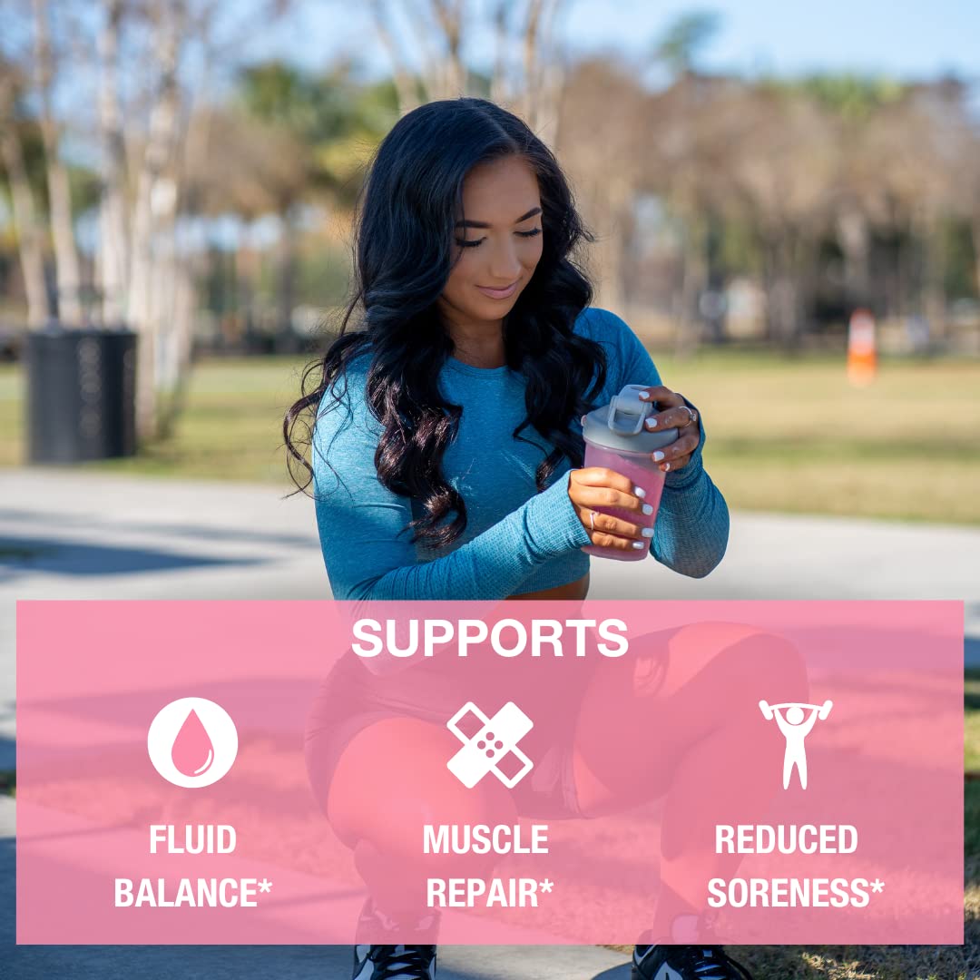 Honey Badger BCAA + EAA Powder – Pink Lemonade, 30 Servings | Vegan & Sugar Free