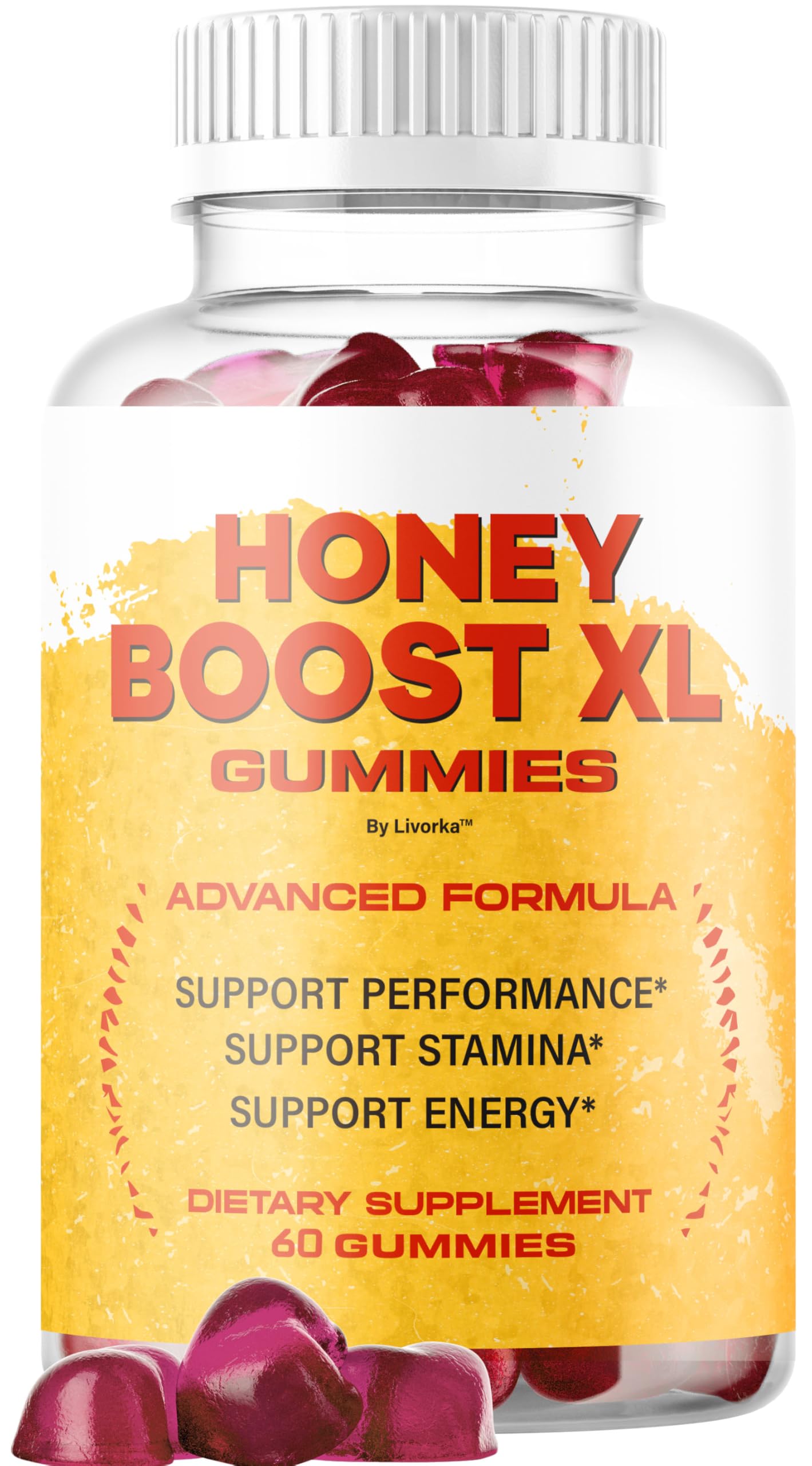 Honey Boost XL Gummies - Official Premium Men's Health Supplement | 60 Gummies