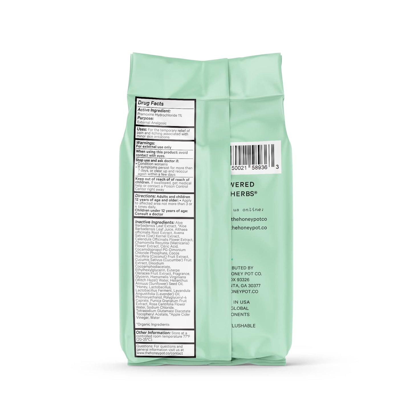 The Honey Pot Company Anti-Itch Soothing Feminine Wipes - Maximum Strength (30 ct)