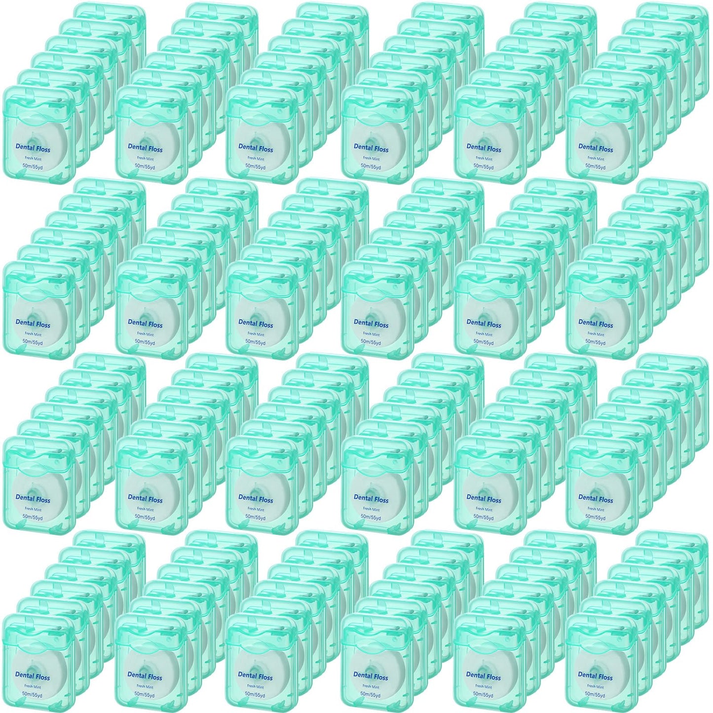 Honeydak 150 Pack Mint Flavored Dental Floss – 50 m Each Bulk Travel Floss for Teeth & Gum Care (Green)