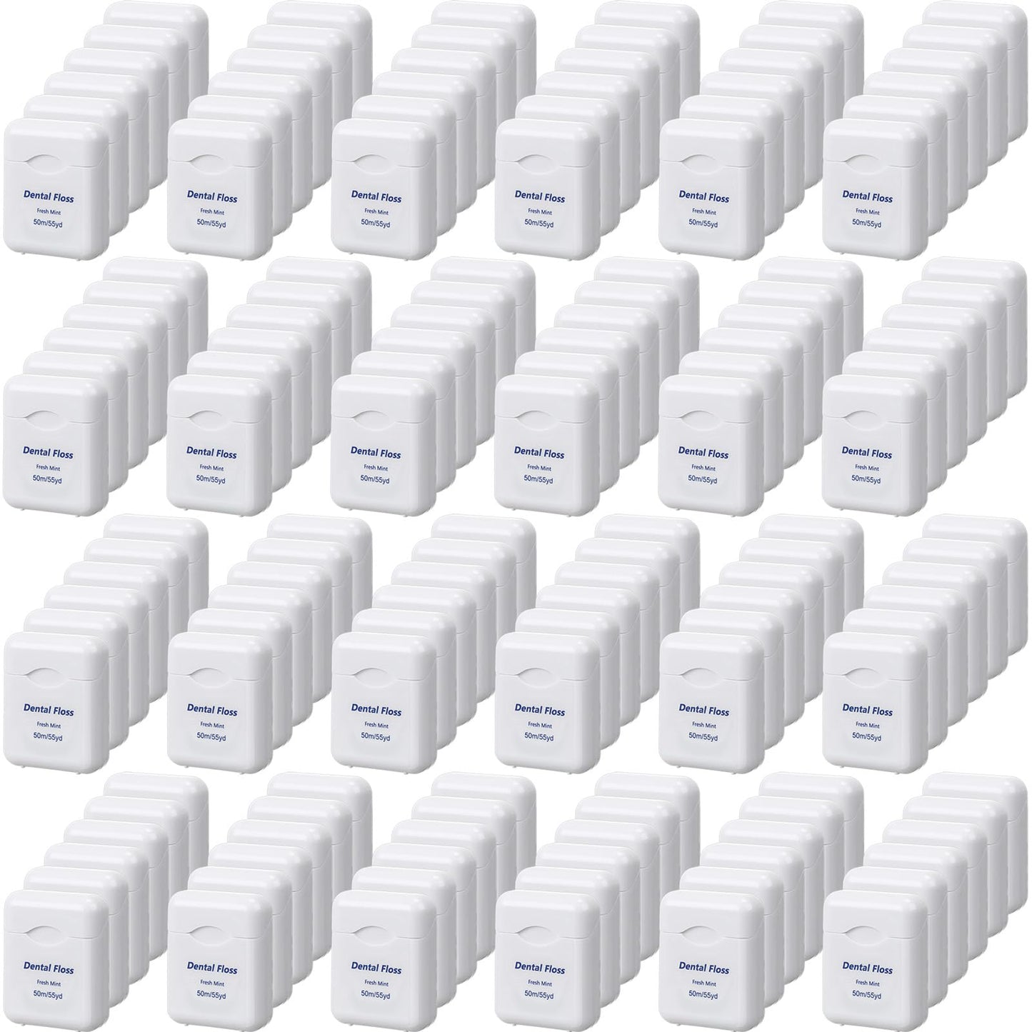 Honeydak 150 Pack Mint Dental Floss Bulk 50m Travel Floss for Teeth & Gums (White)
