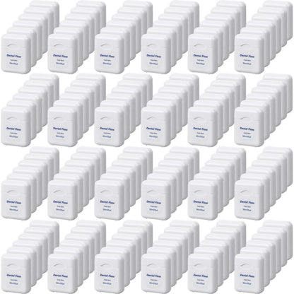 Honeydak 150 Pack Mint Dental Floss Bulk 50m Travel Floss for Teeth & Gums (White)