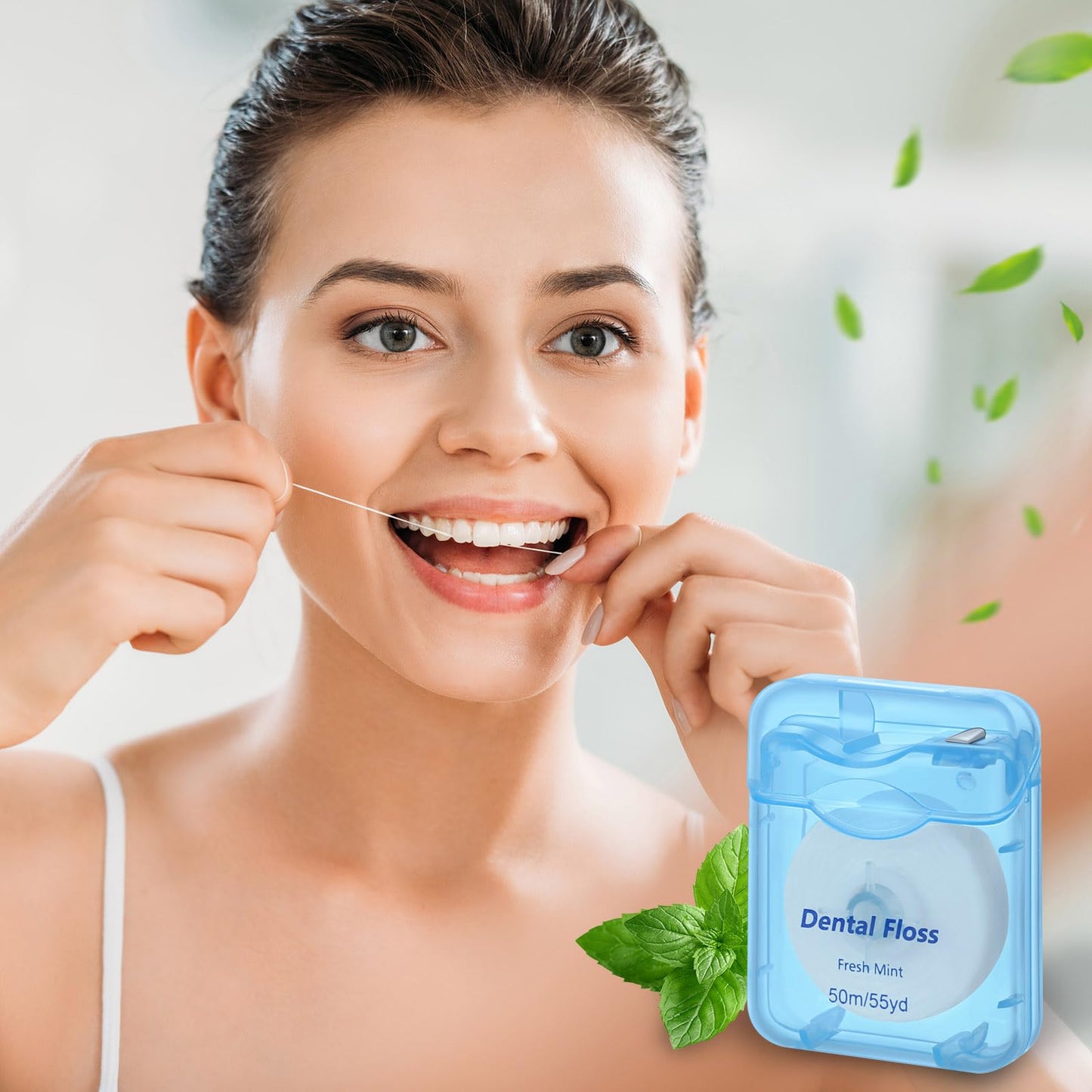 Honeydak 150 Pack Mint Dental Floss Bulk – 50 m Travel Floss for Teeth & Gums