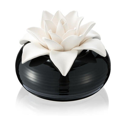 Honeydak Handmade Flower Ceramic Diffuser | White Porcelain Passive Essential Oil Diffuser (Magnolia)