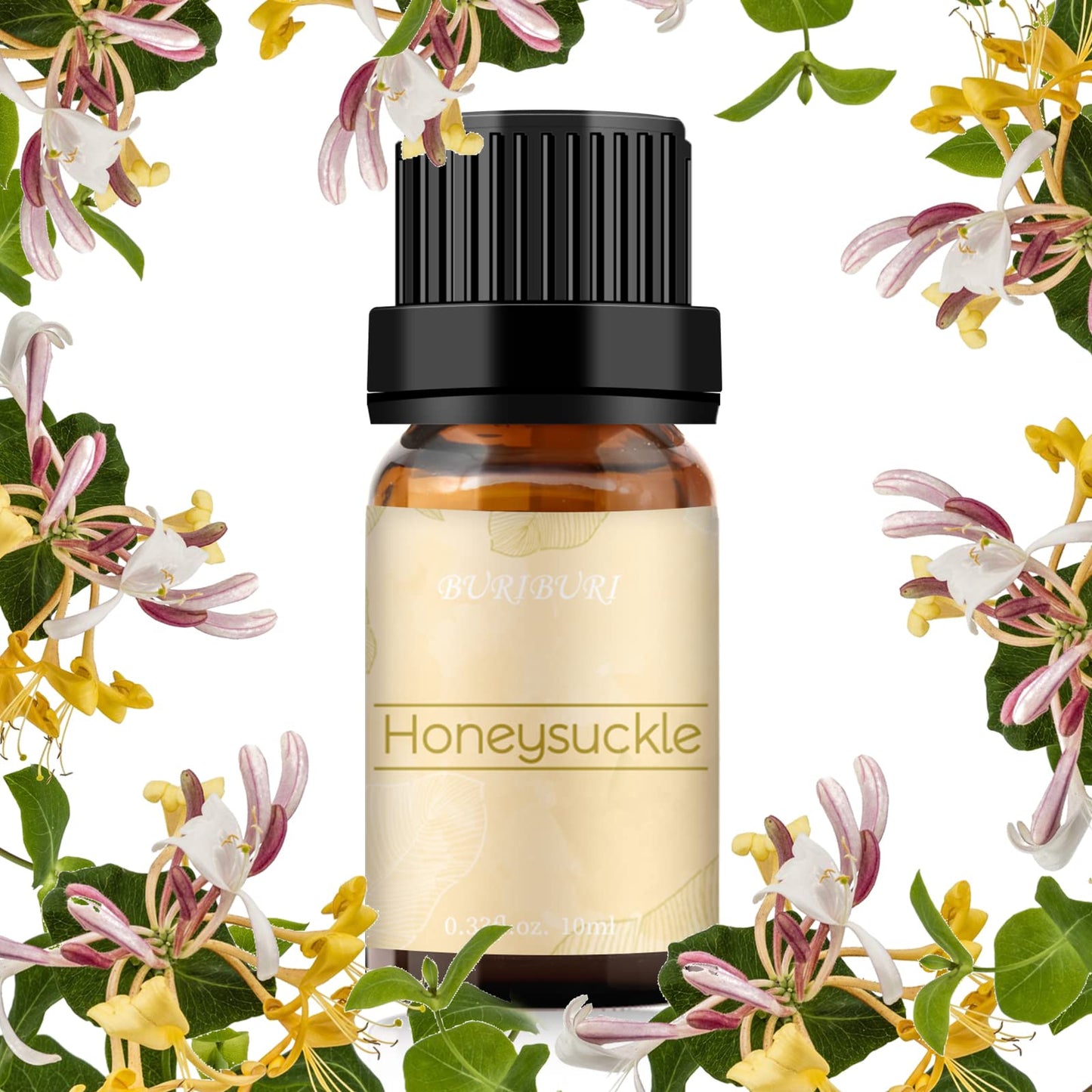 BURIBURI Honeysuckle Essential Oil - 100% Pure, Undiluted for Diffusers & Massage