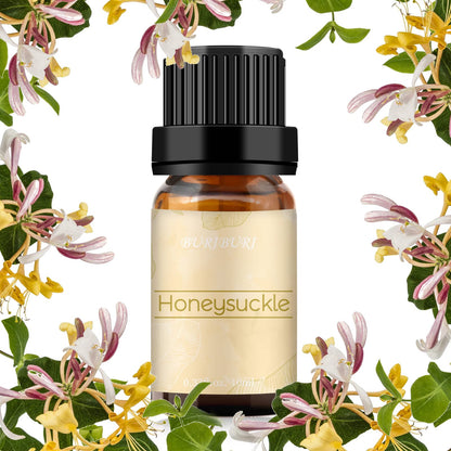 BURIBURI Honeysuckle Essential Oil - 100% Pure, Undiluted for Diffusers & Massage