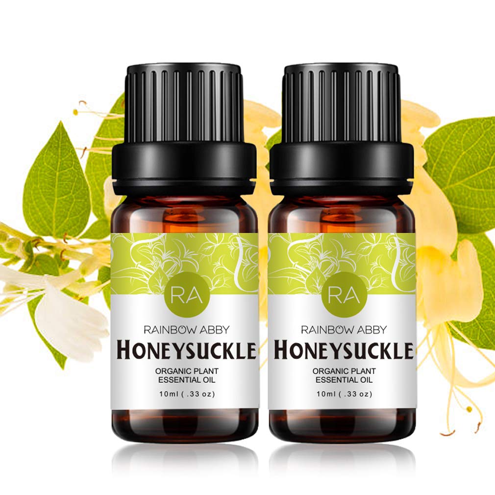 2-Pack Honeysuckle Essential Oil 100% Pure – Organic, 10mL | Diffuser & Skin Care