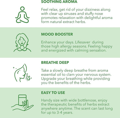 Hong Thai Compound Thai Herb Inhalant | Traditional Aromatherapy Nasal Inhaler - HONG THAI