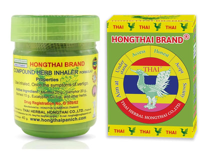 Hong Thai Compound Thai Herb Inhalant | Traditional Aromatherapy Nasal Inhaler - HONG THAI