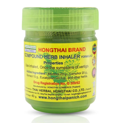 Hong Thai Compound Thai Herb Inhalant | Traditional Aromatherapy Nasal Inhaler - HONG THAI