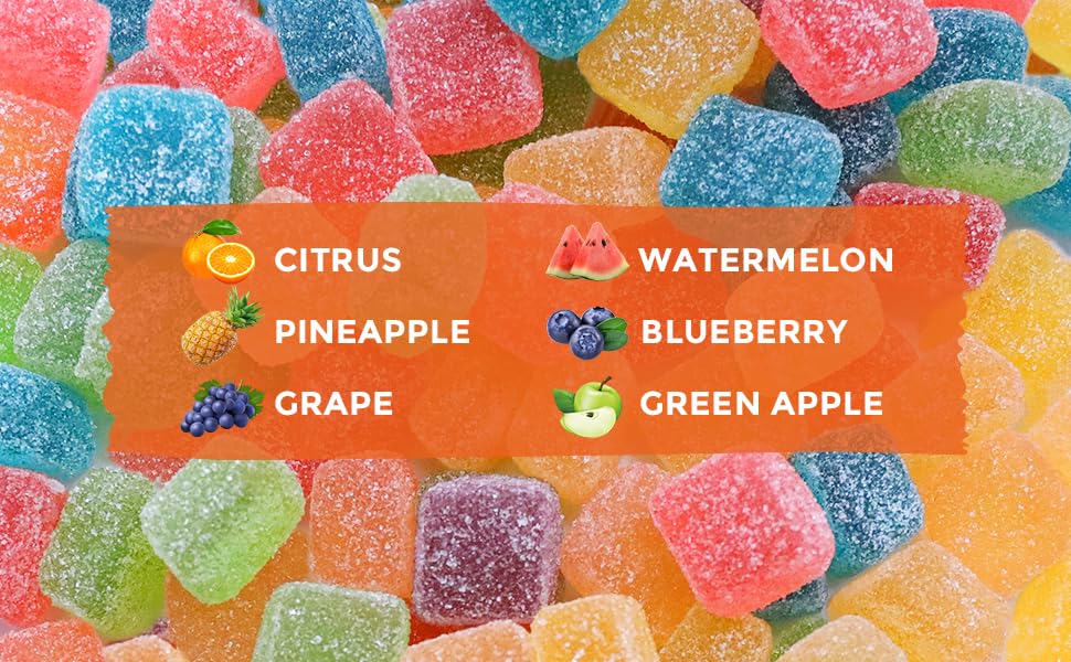 HOOLOO Hemp Gummies for Deep Bedtime Support – 2 Packs, 6 Fruity Flavors, Made in USA