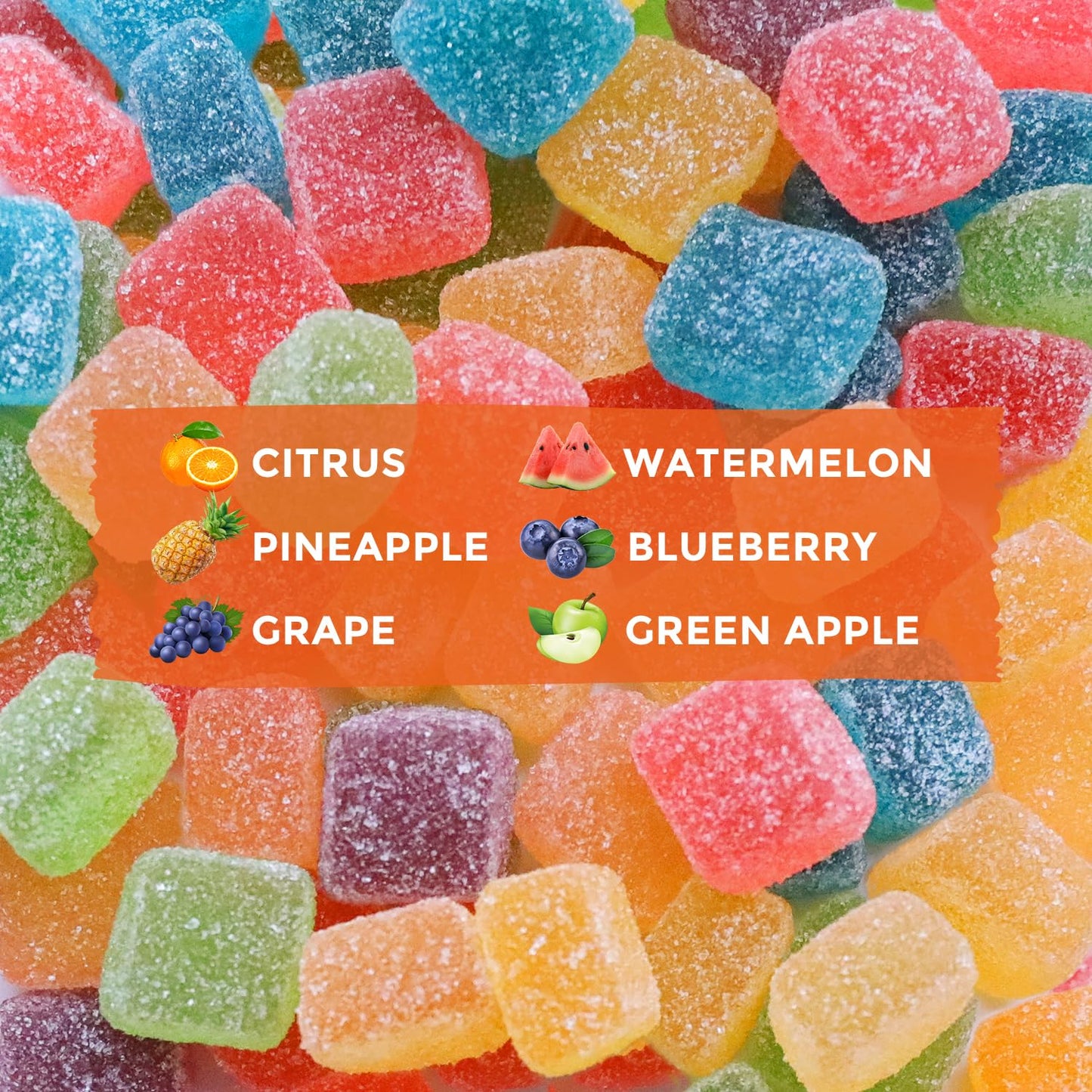 HOOLOO Hemp Gummies Extra Strength for Adults – 6 Flavors, Omega 3, USA Made (Pack of 4)