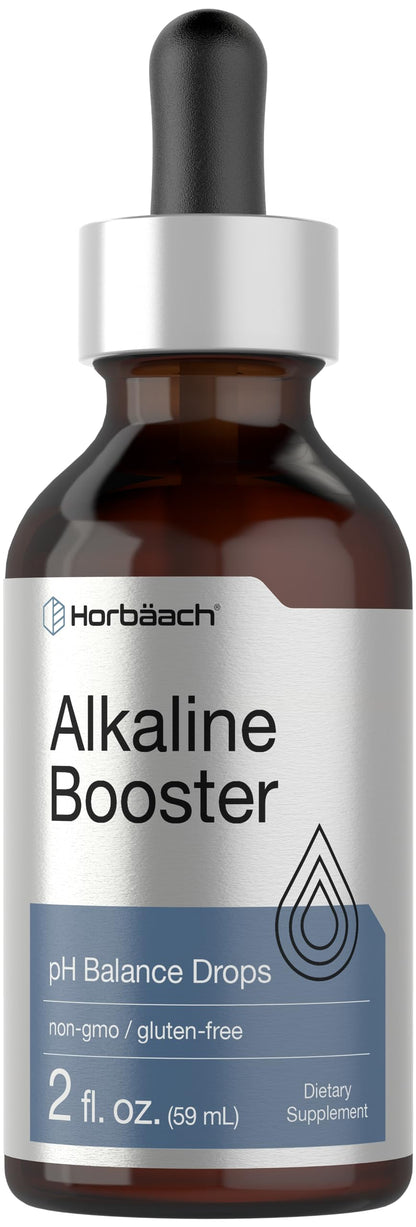 Horbaach Alkaline Water Drops – 2 fl oz | pH Balance Booster with Minerals | Non-GMO & Gluten Free