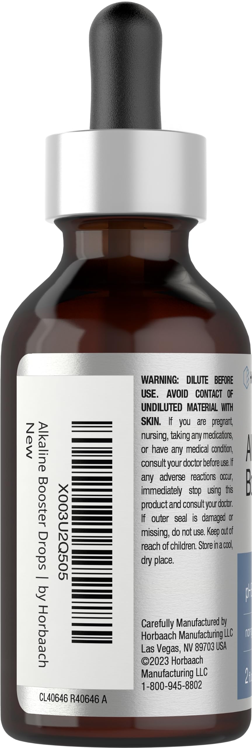 Horbaach Alkaline Water Drops – 2 fl oz | pH Balance Booster with Minerals | Non-GMO & Gluten Free