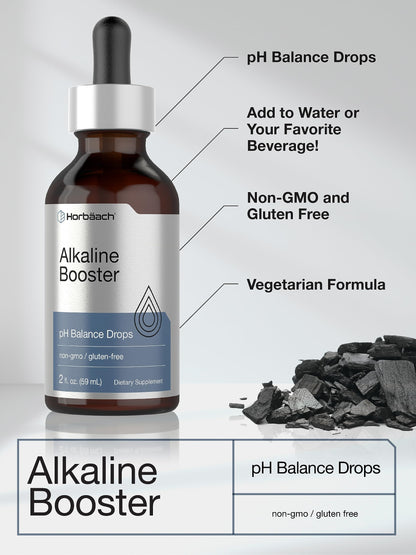 Horbaach Alkaline Water Drops – 2 fl oz | pH Balance Booster with Minerals | Non-GMO & Gluten Free