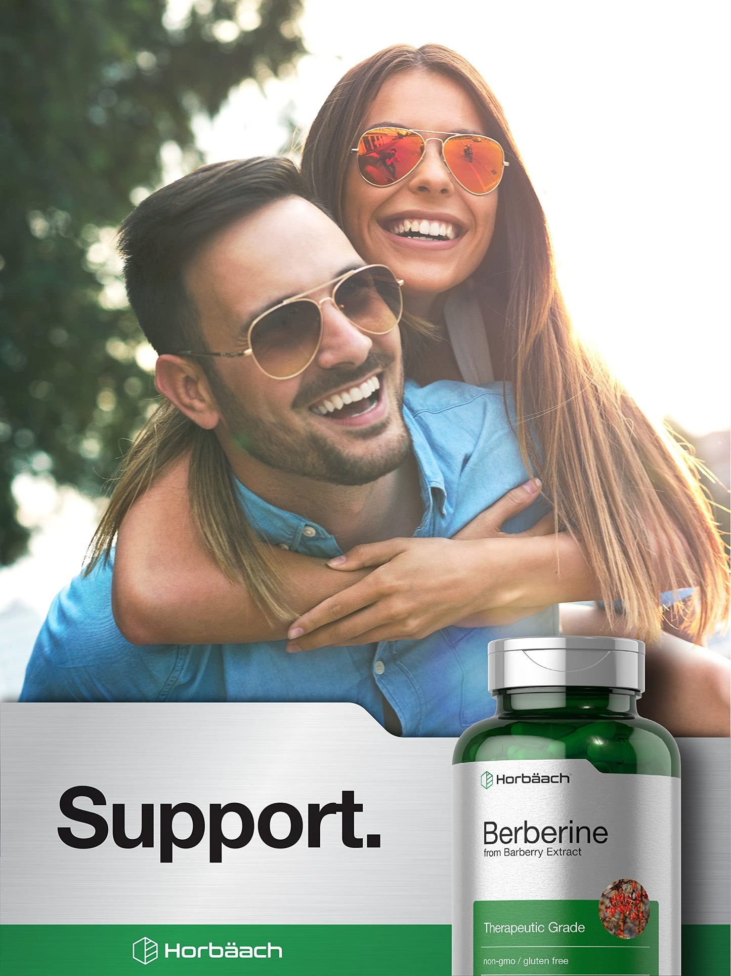 Horbaach Berberine HCL 500mg - 120 Capsules | Barberry Extract | Therapeutic Grade - Vegetarian, Non-GMO, Gluten Free
