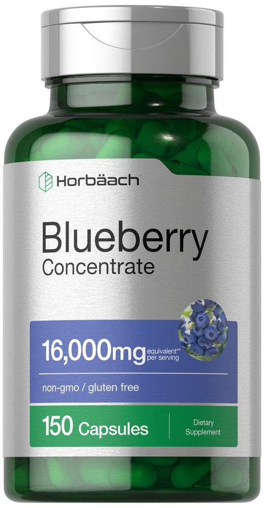 Horbäach Blueberry Extract – Capsules, Non-GMO & Gluten Free BritishVita | Premium UK Vitamins & Wellness Supplements