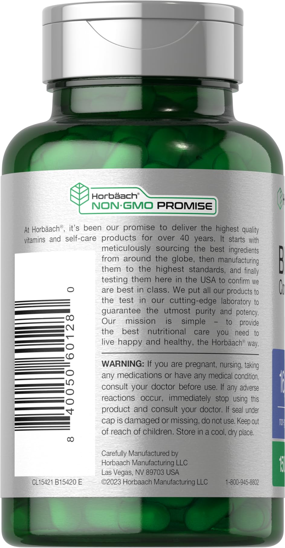 Horbäach Blueberry Extract – Capsules, Non-GMO & Gluten Free