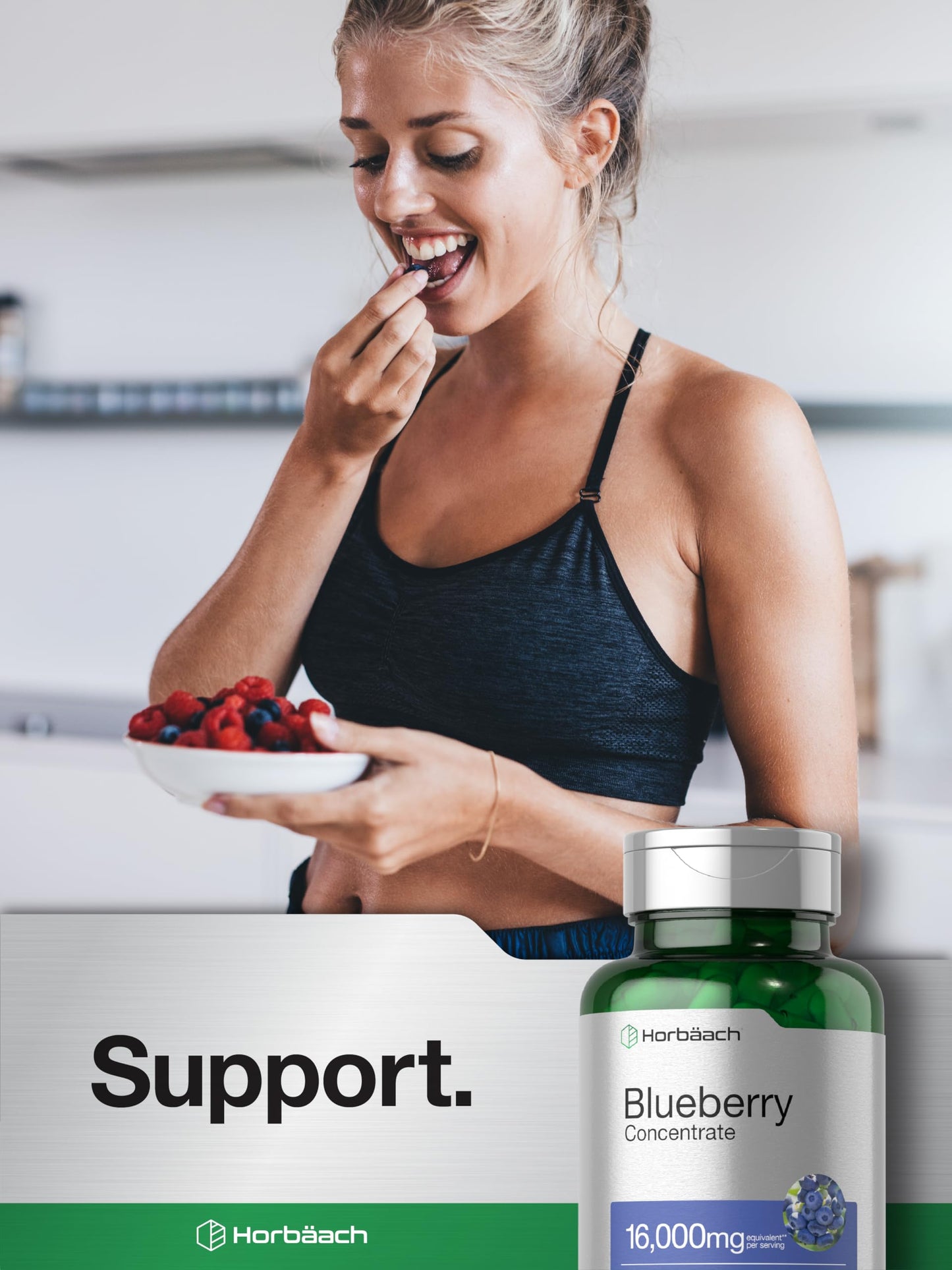 Horbäach Blueberry Extract – Capsules, Non-GMO & Gluten Free
