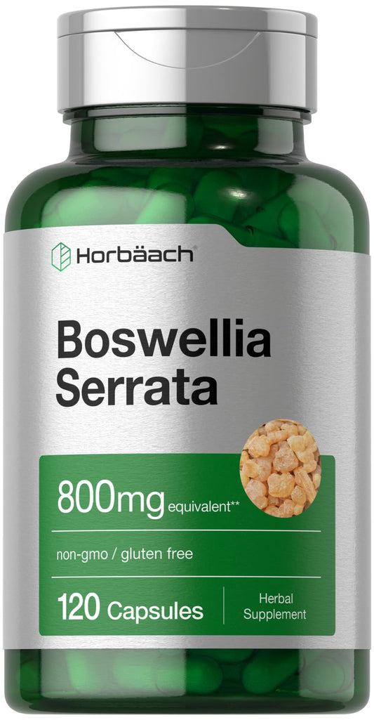 Horbaach Boswellia Serrata 800mg Capsules – 120 Count | Non-GMO, Gluten Free BritishVita | Premium UK Vitamins & Wellness Supplements