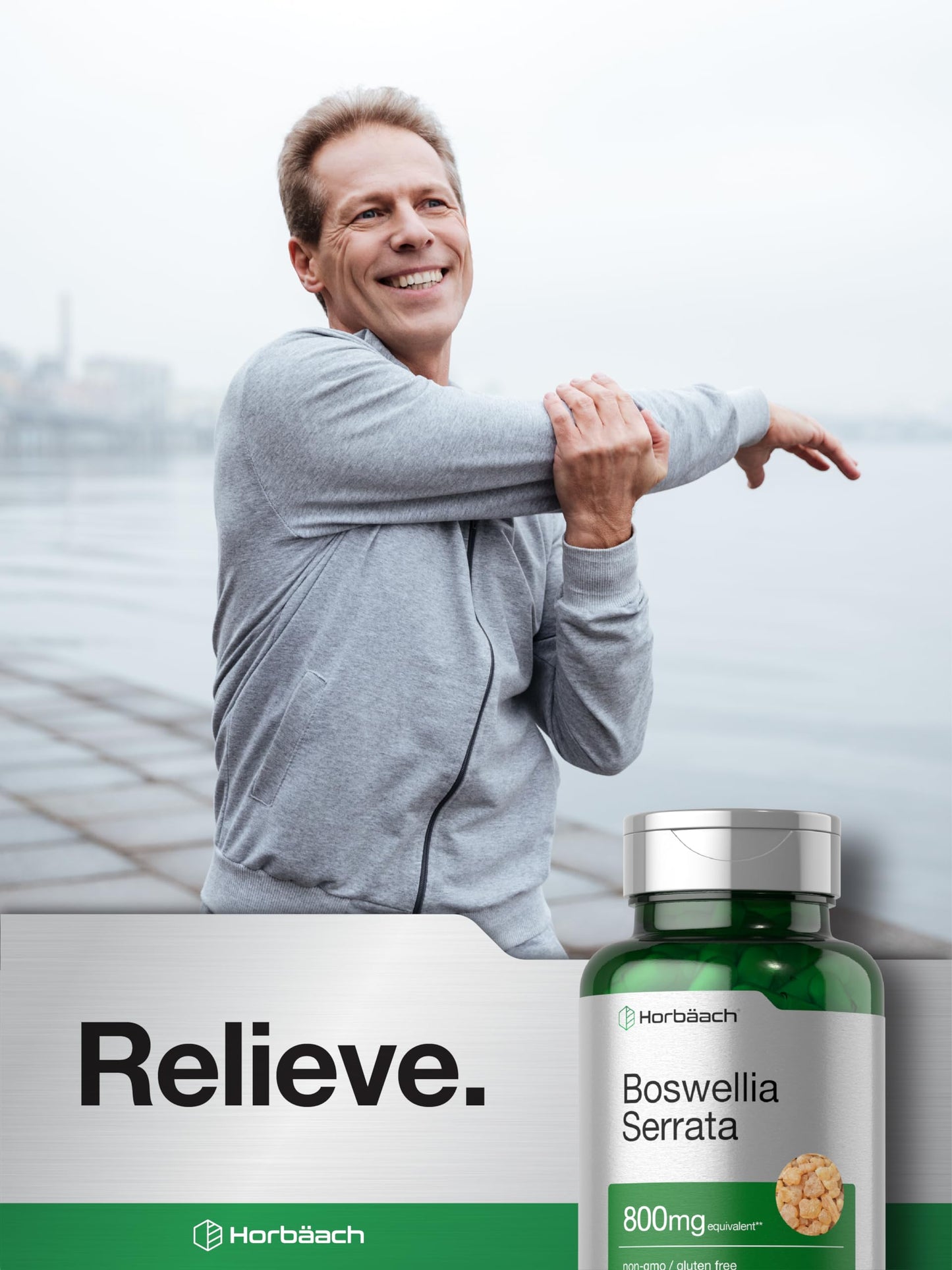 Horbaach Boswellia Serrata 800mg Capsules – 120 Count | Non-GMO, Gluten Free