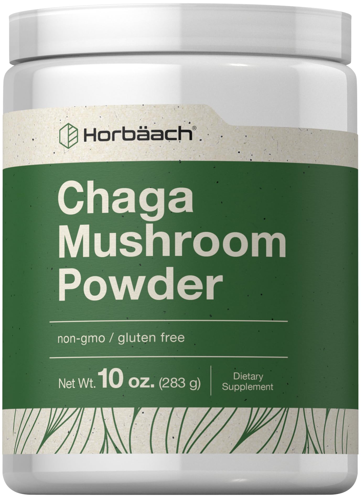 Horbäach Chaga Mushroom Powder – 10 oz | Vegan, Non-GMO & Gluten Free