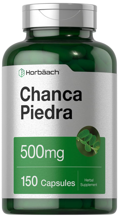 Horbäach Chanca Piedra Capsules 500mg – 150 Count – Non-GMO & Gluten Free