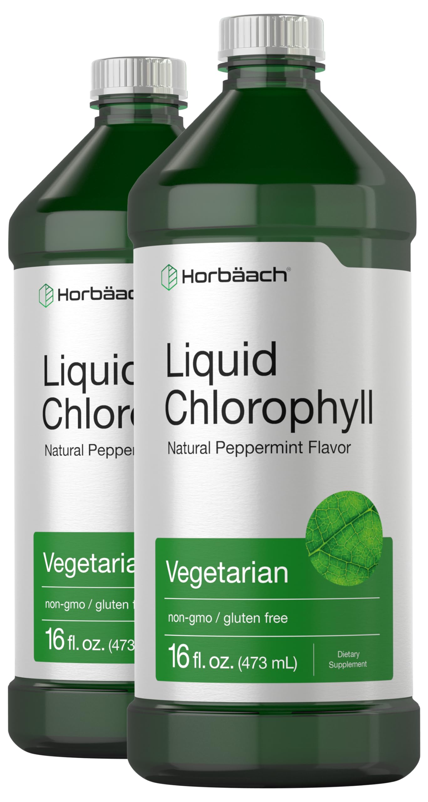 Horbäach Chlorophyll Liquid Drops 100mg – 32 oz Peppermint