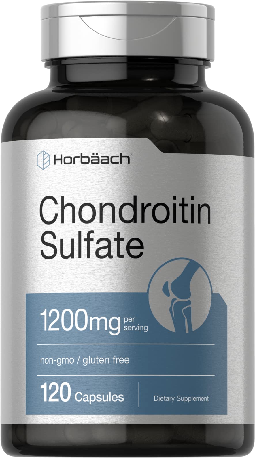 Horbaäch Chondroitin Sulfate 1200mg - 120 Capsules | Non-GMO & Gluten Free
