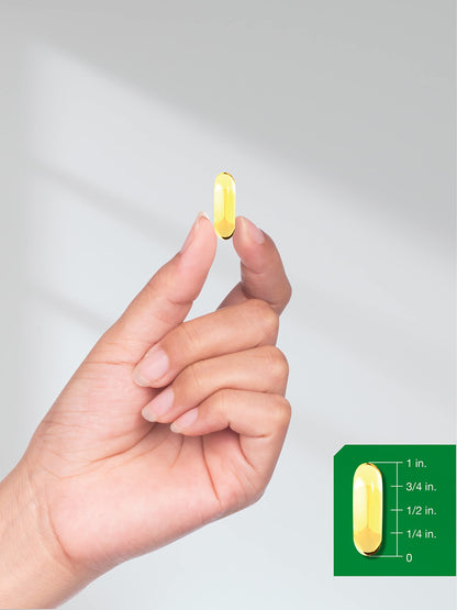 Horbäach Flaxseed Oil Softgel Capsules 3000mg | 300 Count | Non-GMO, Gluten Free | Cold Pressed