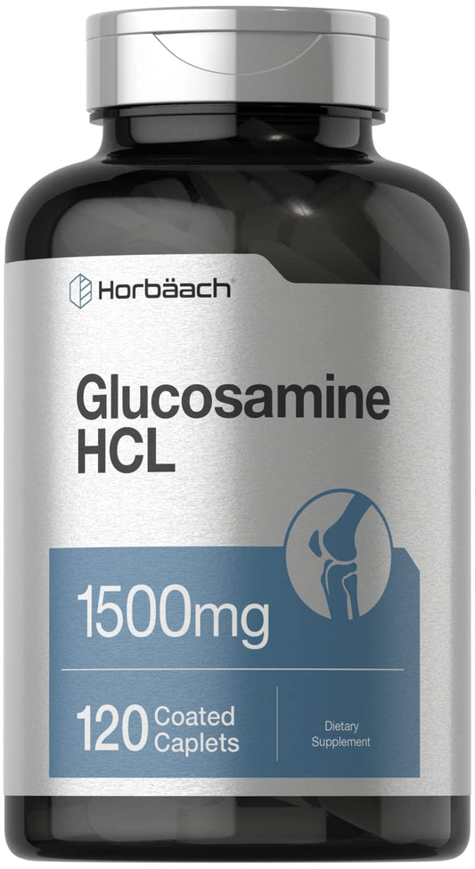 Horbäach Glucosamine HCL 1500mg – 120 Caplets | Non-GMO & Gluten Free BritishVita | Premium UK Vitamins & Wellness Supplements