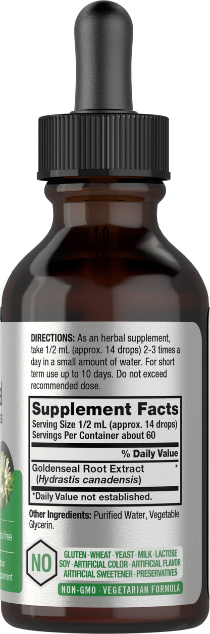 Horbaach Goldenseal Tincture Liquid Extract – 1 fl oz | Alcohol Free