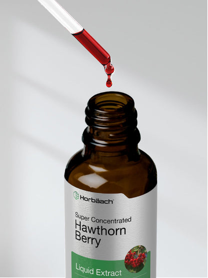 Horbäach Hawthorn Berry Extract | 2 fl oz Alcohol-Free Tincture | Vegetarian, Non-GMO, Gluten Free