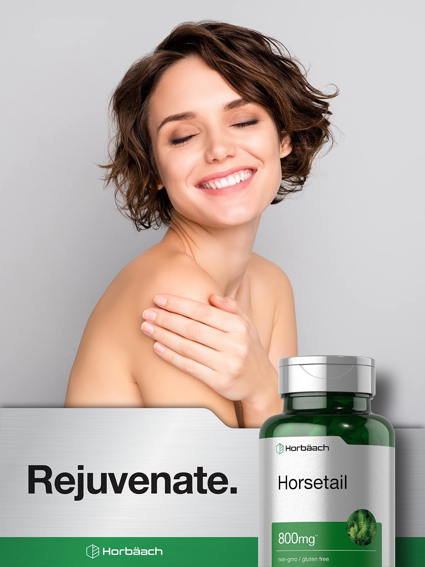 Horbäach Horsetail Capsules 800mg – 180 Count | Non-GMO, Gluten Free