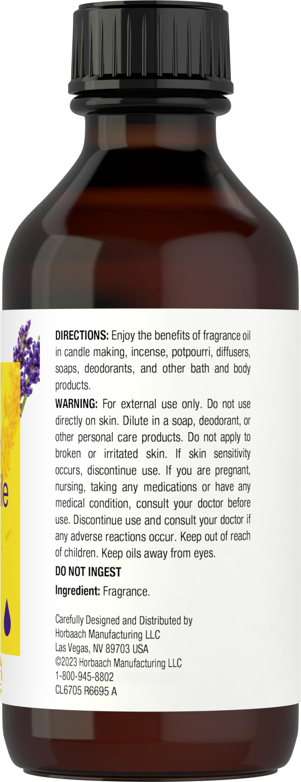 Horbäach Lavender Chamomile Fragrance Oil - 4 oz | Premium Grade