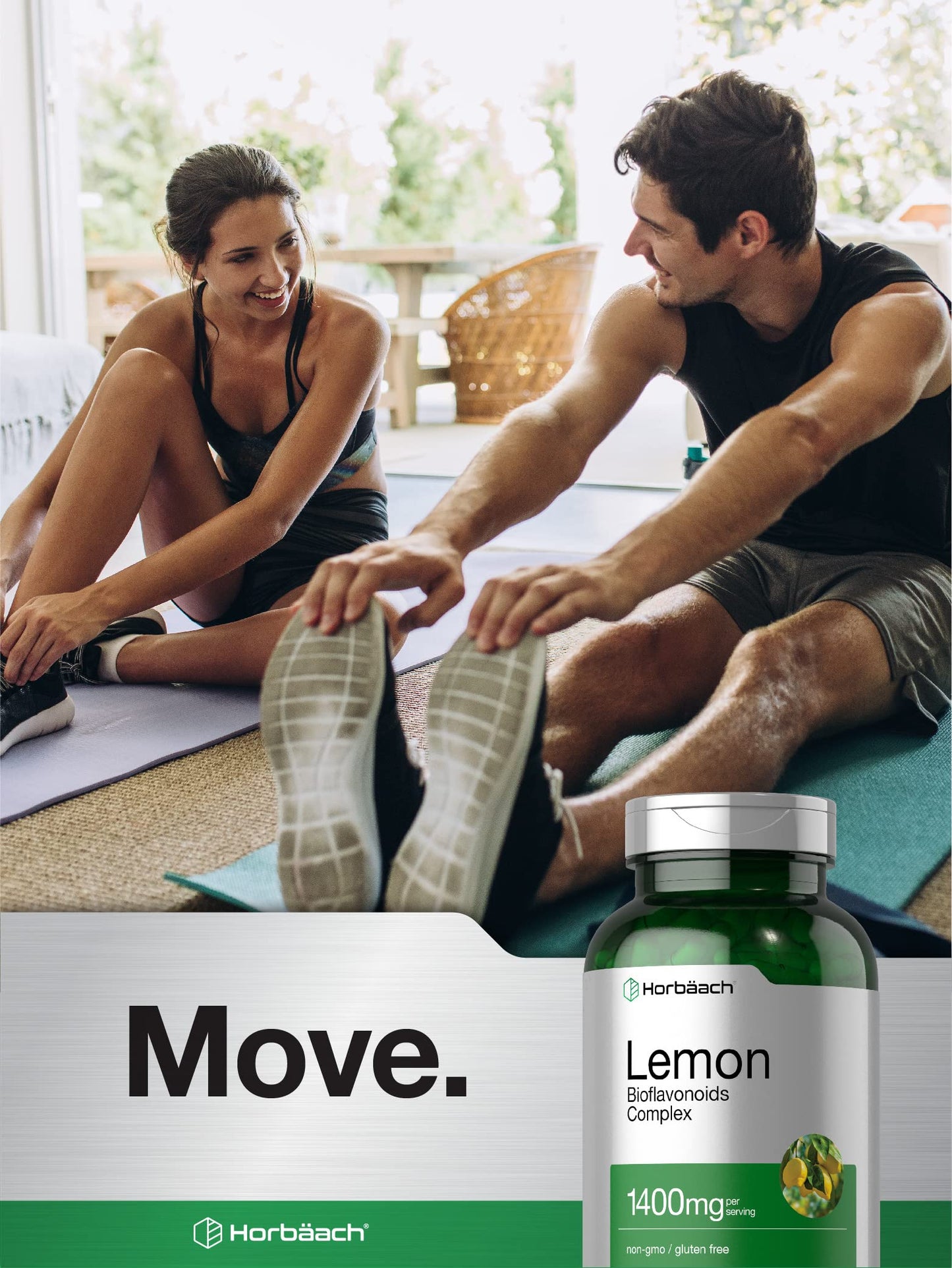 Horbäach Lemon Bioflavonoids 1400 mg – 200 Capsules | Non-GMO, Gluten Free