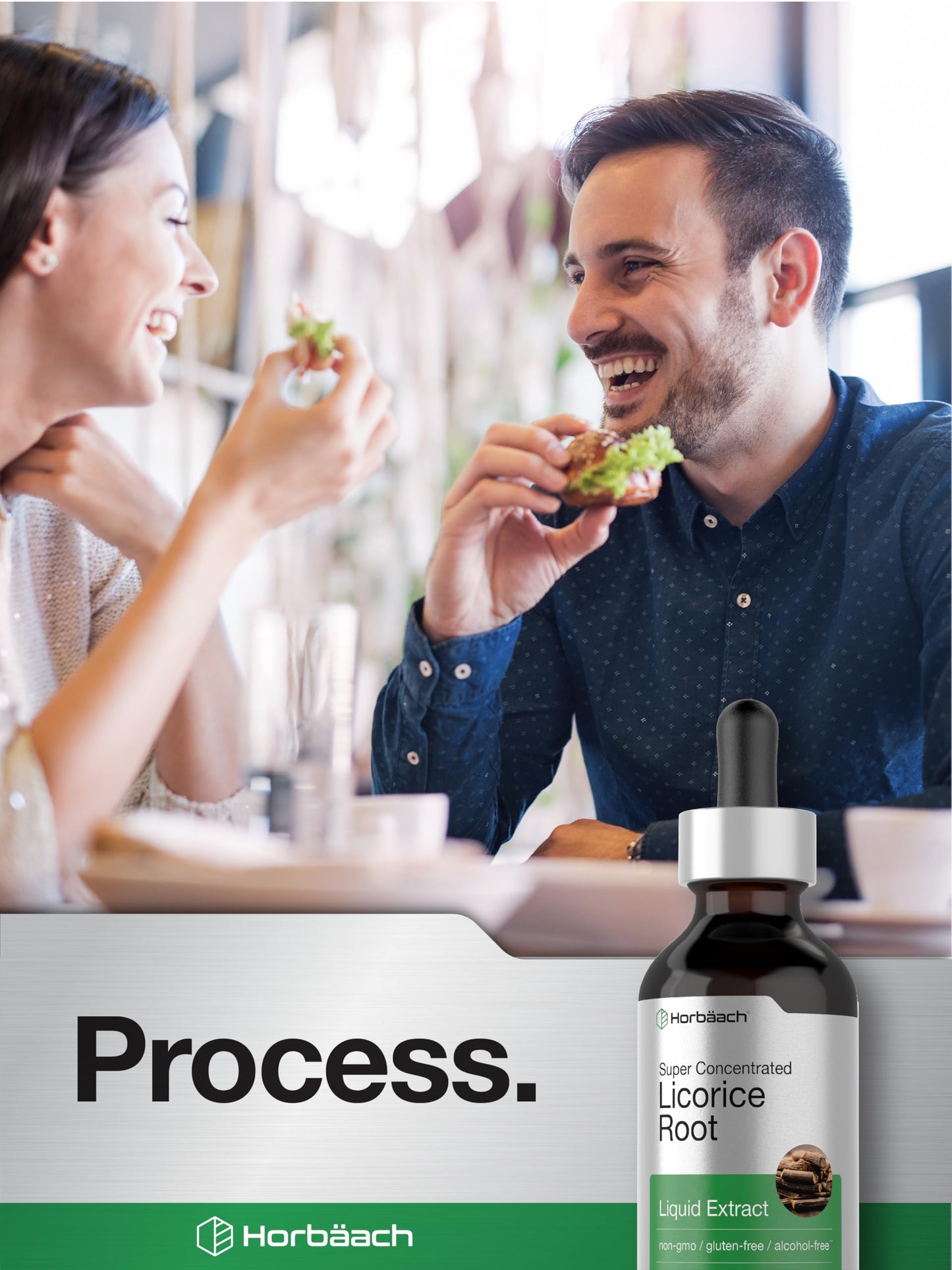Horbäach Licorice Root Extract 2 oz – Alcohol-Free Tincture | Vegetarian Liquid Supplement | Non-GMO & Gluten Free