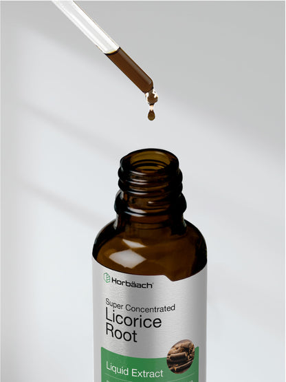 Horbäach Licorice Root Extract 2 oz – Alcohol-Free Tincture | Vegetarian Liquid Supplement | Non-GMO & Gluten Free