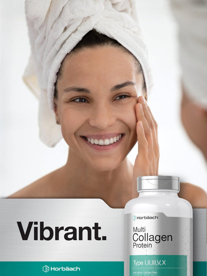 Horbäach Multi Collagen Protein 2000 mg | 180 Caps | Keto & Paleo