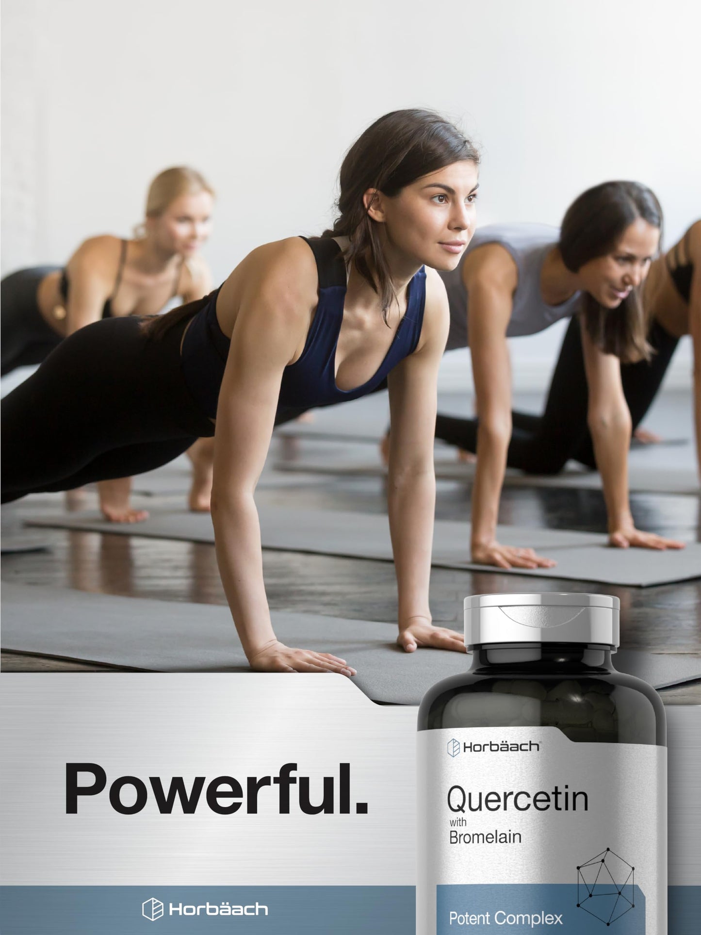 Horbäach Quercetin with Bromelain - 240 Capsules | Non-GMO, Gluten Free