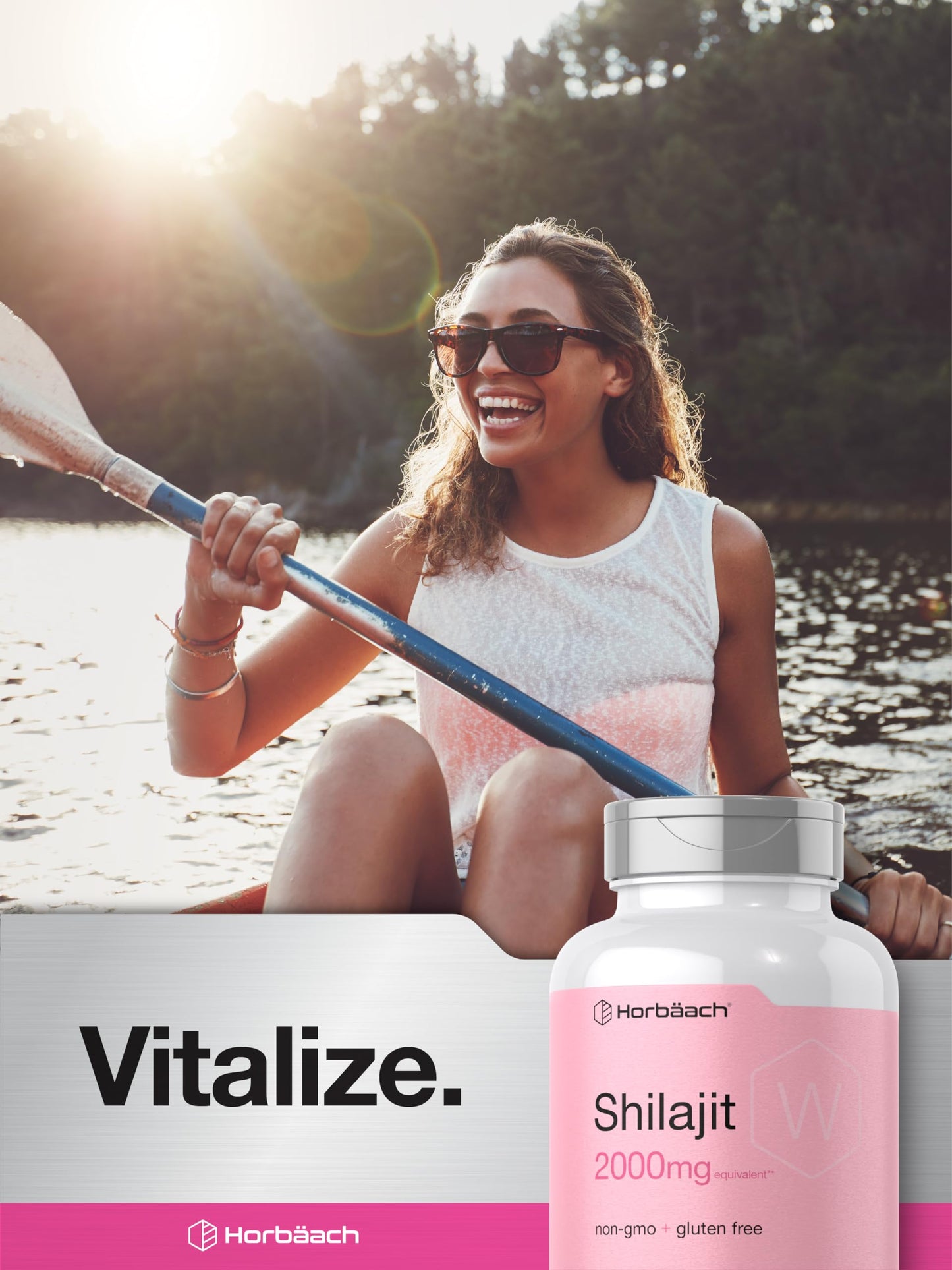 Horbaach Shilajit for Women | 100 Capsules | 2000mg | Non-GMO, Gluten-Free